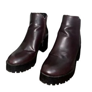 Zara Platform Lug Sole Booties